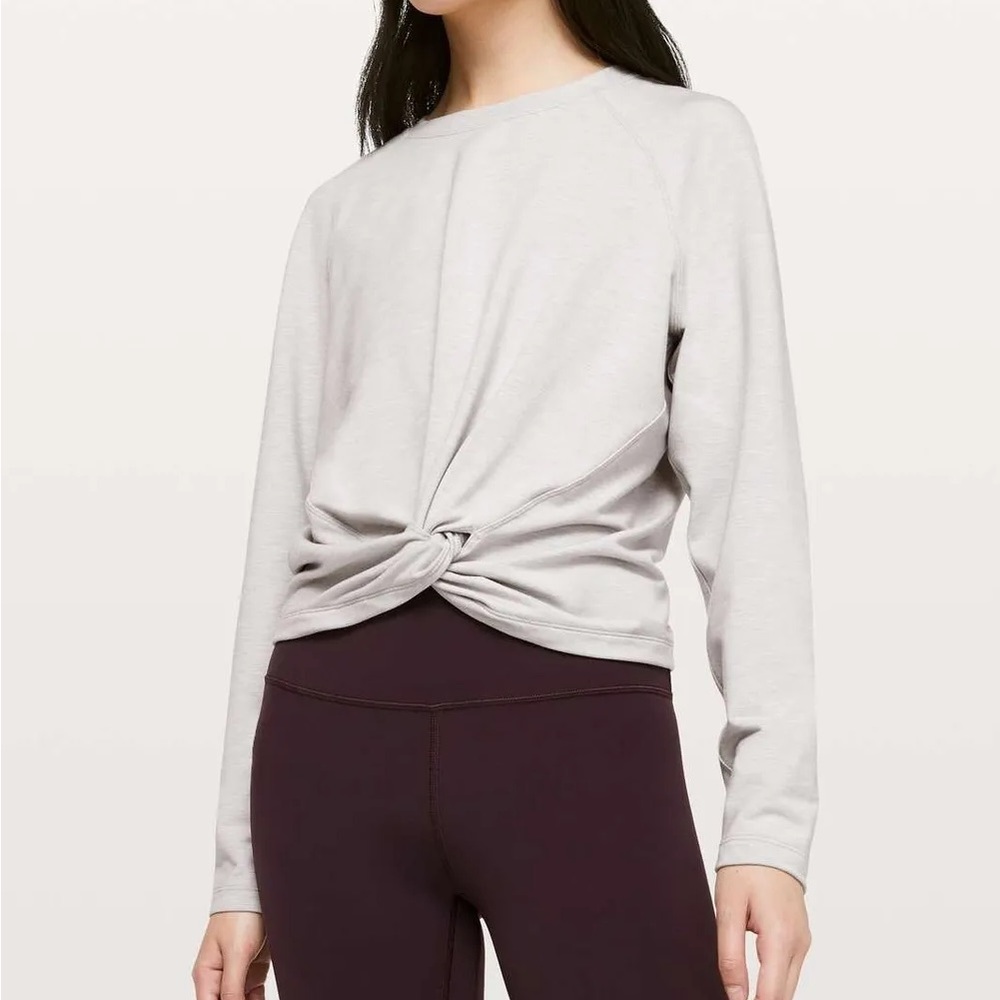 Lululemon gather front knot pullover 8